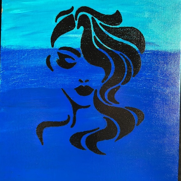 Over My Head* Acrylic Canvas Painting - Picture 9 of 16